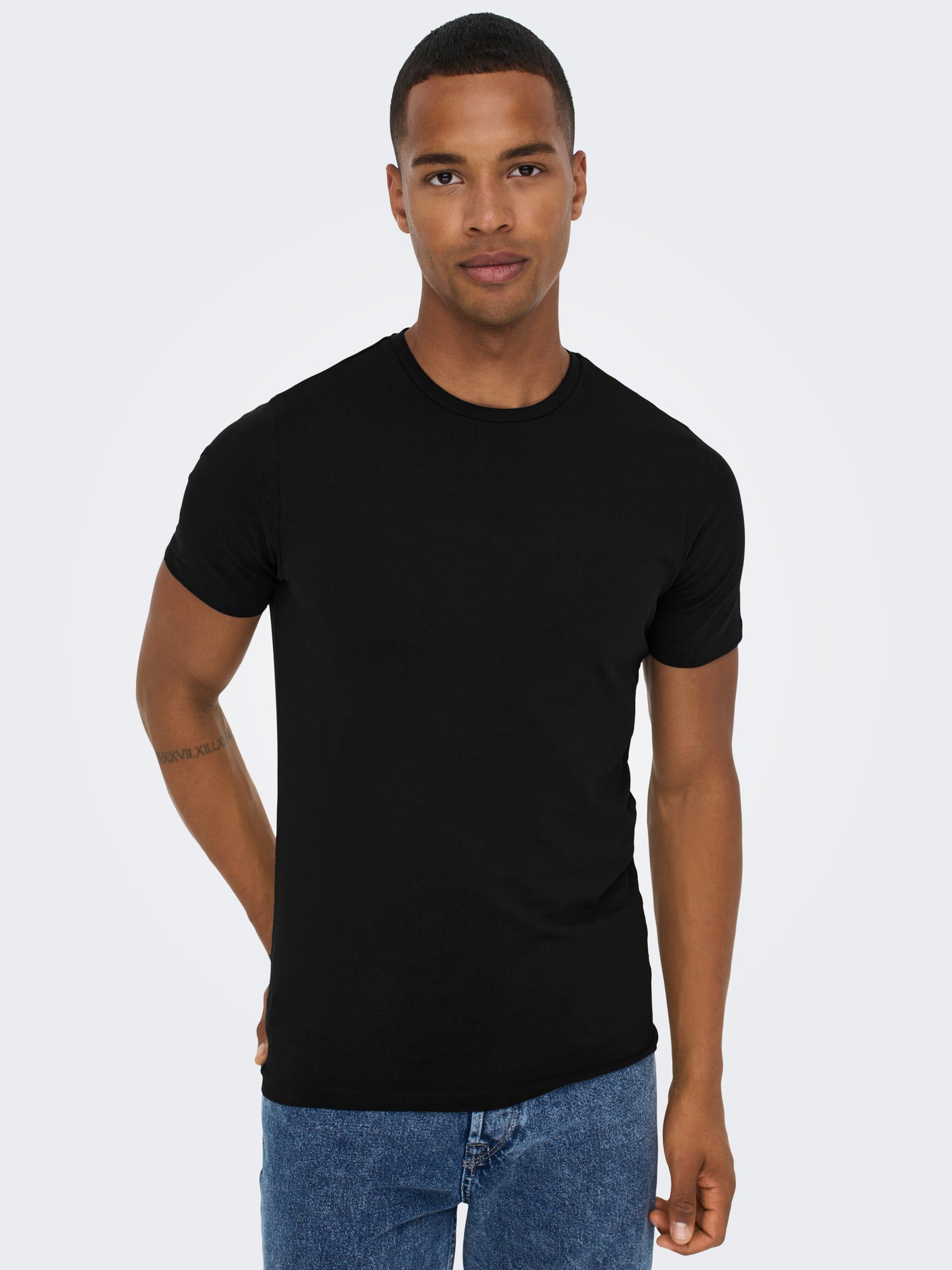 Bestseller Slim Fit T-shirt für Herren aus weichem Jersey-Material