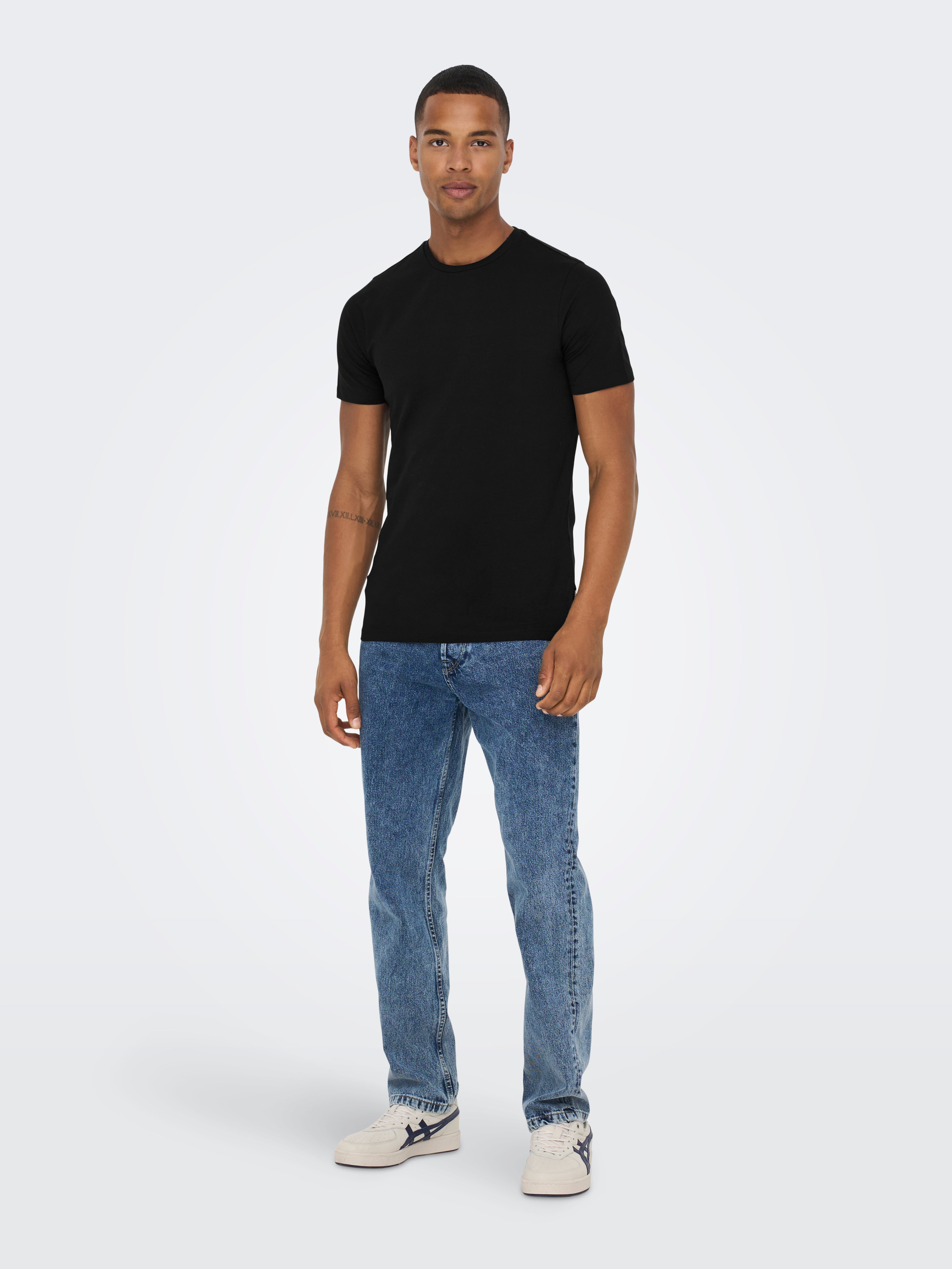 Bestseller Slim Fit T-shirt für Herren aus weichem Jersey-Material