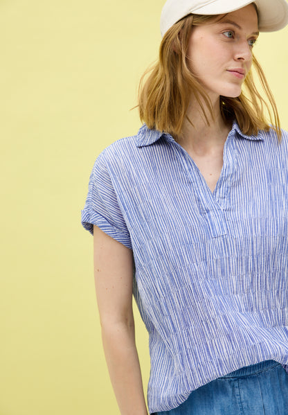 CECIL Strukturbluse Damen Sportiv-Lässiger Look
