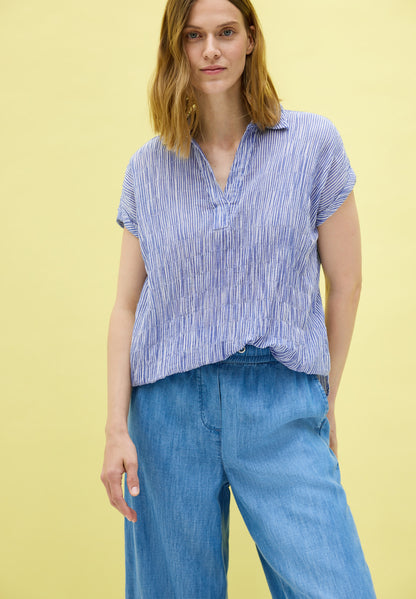 CECIL Strukturbluse Damen Sportiv-Lässiger Look
