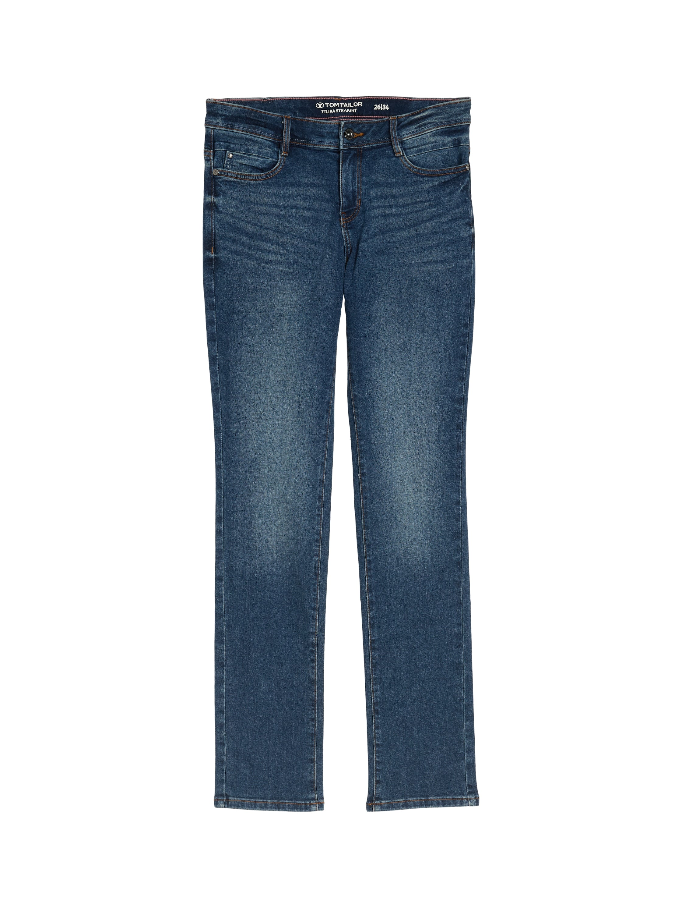 Tom Tailor Denim Straight Fit Jeanshose für Erwachsene Weiblich mit Stretch-Anteil
