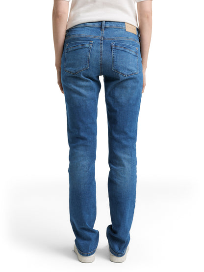 Tom Tailor Denim Straight Fit Jeanshose für Erwachsene Weiblich mit Stretch-Anteil