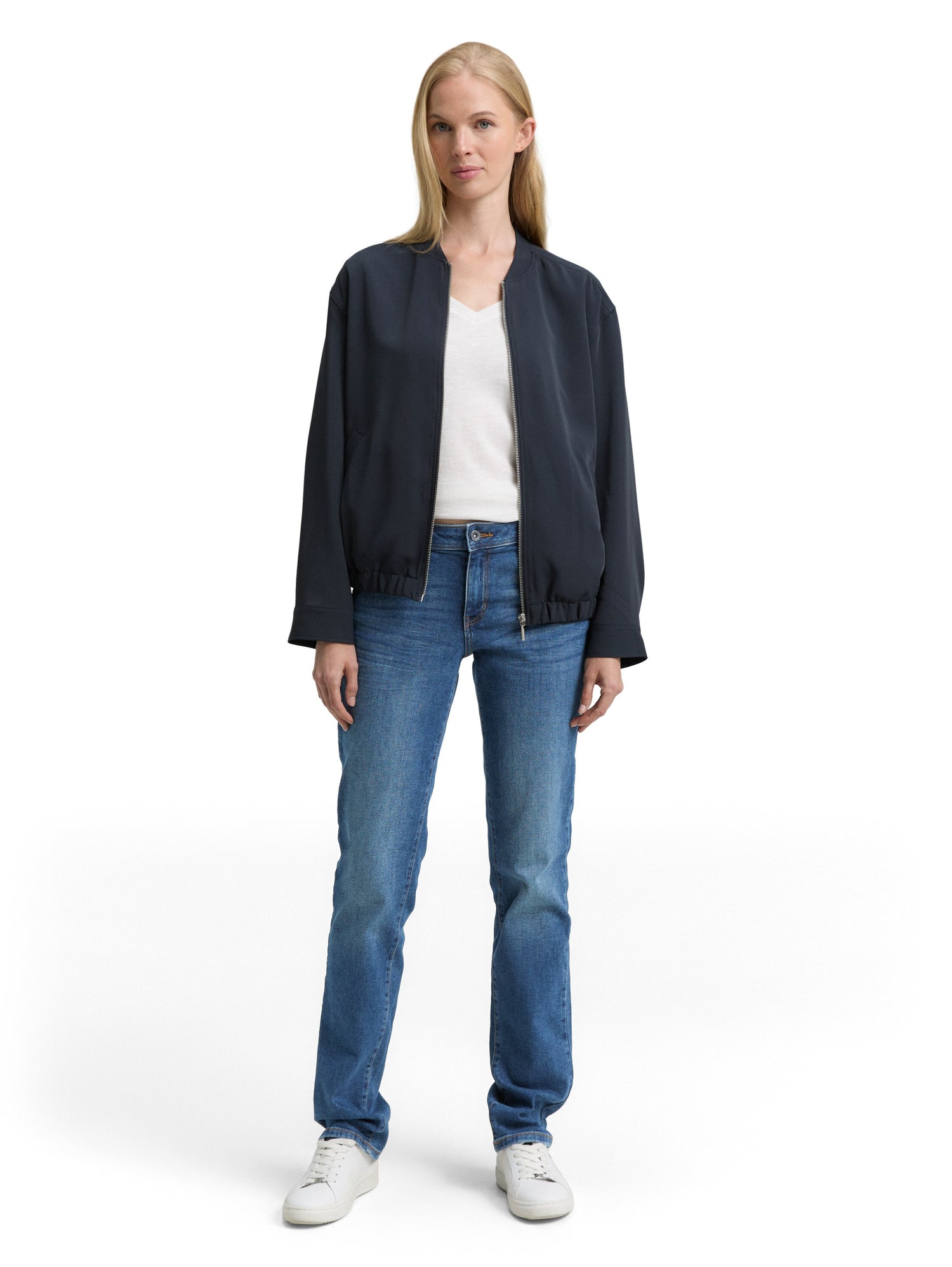 Tom Tailor Denim Straight Fit Jeanshose für Erwachsene Weiblich mit Stretch-Anteil
