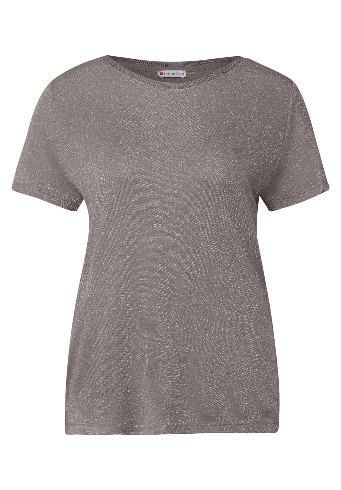 Street One Glitzerndes T-Shirt Damen Angenehmer Viskosemix