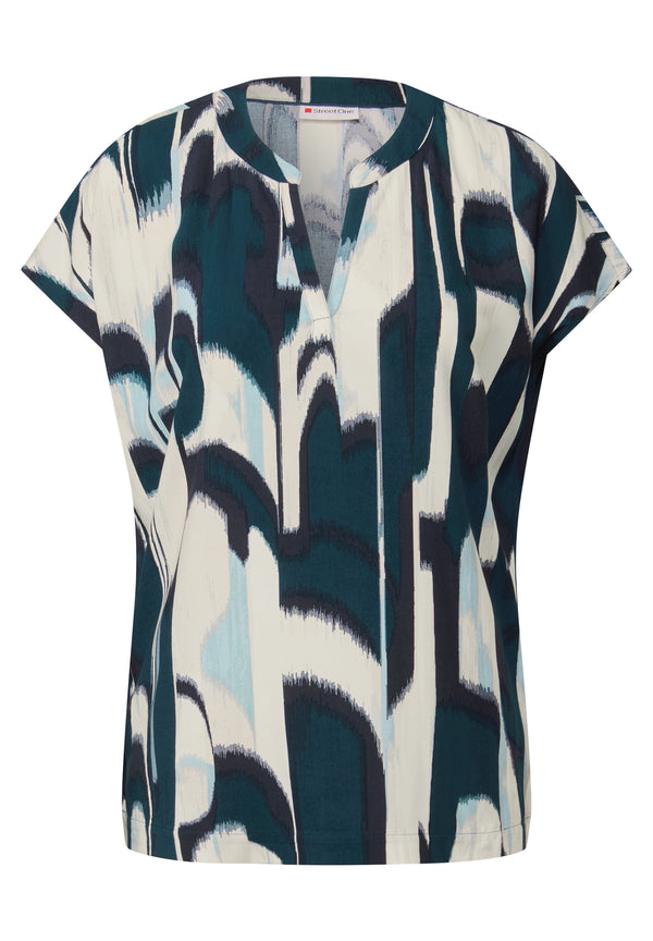 Blusenshirt mit Ikat Print
