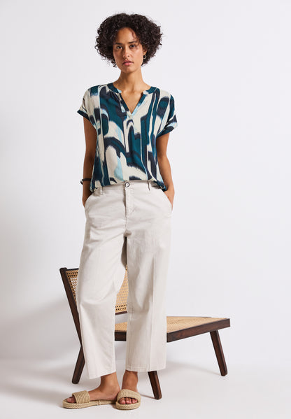 Street One Blusenshirt Damen Grafisches Muster Viskose