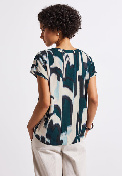 Street One Blusenshirt Damen Grafisches Muster Viskose