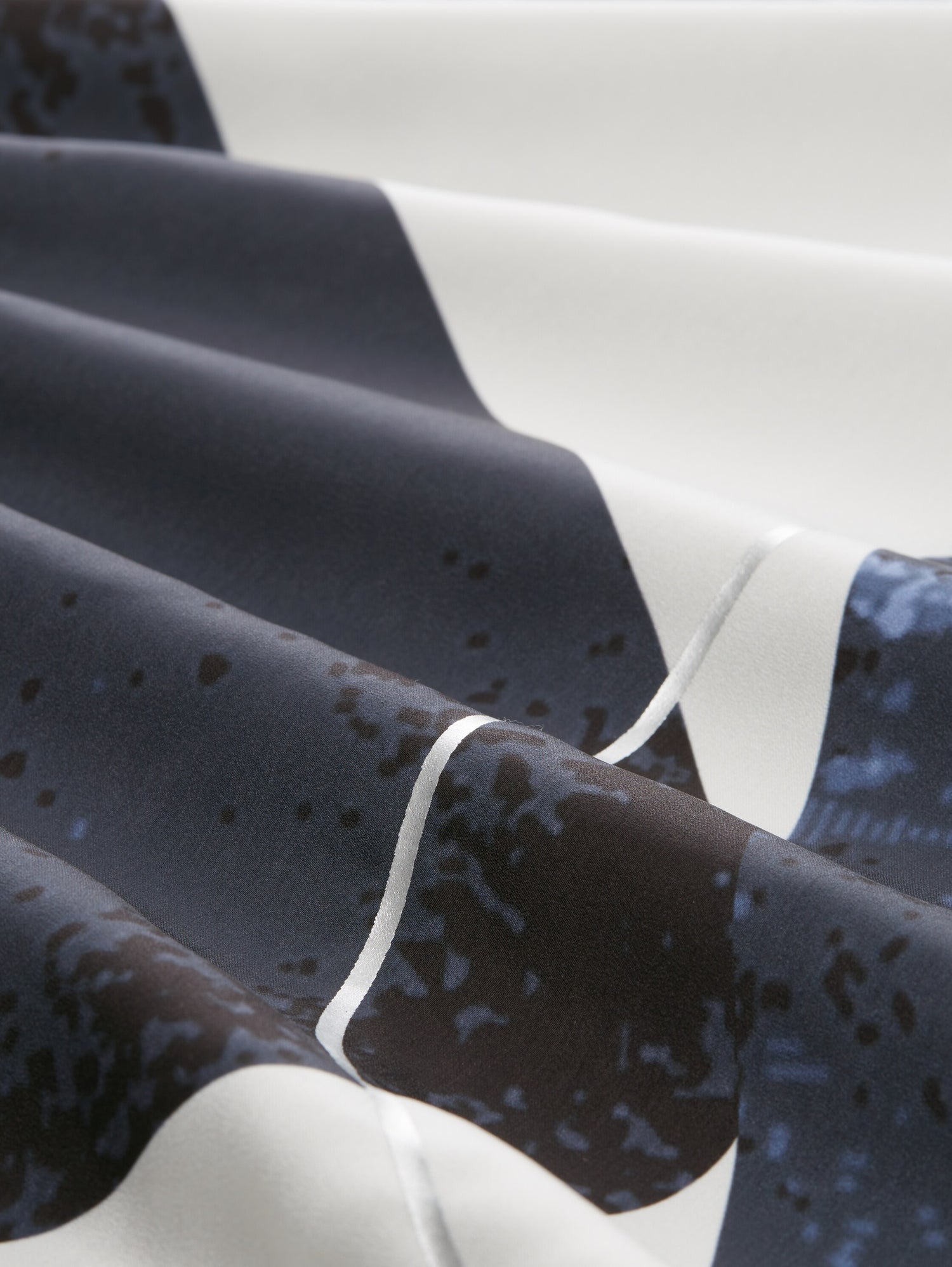 Tom Tailor Langarmshirt Damen Material-Mix Print Viskose