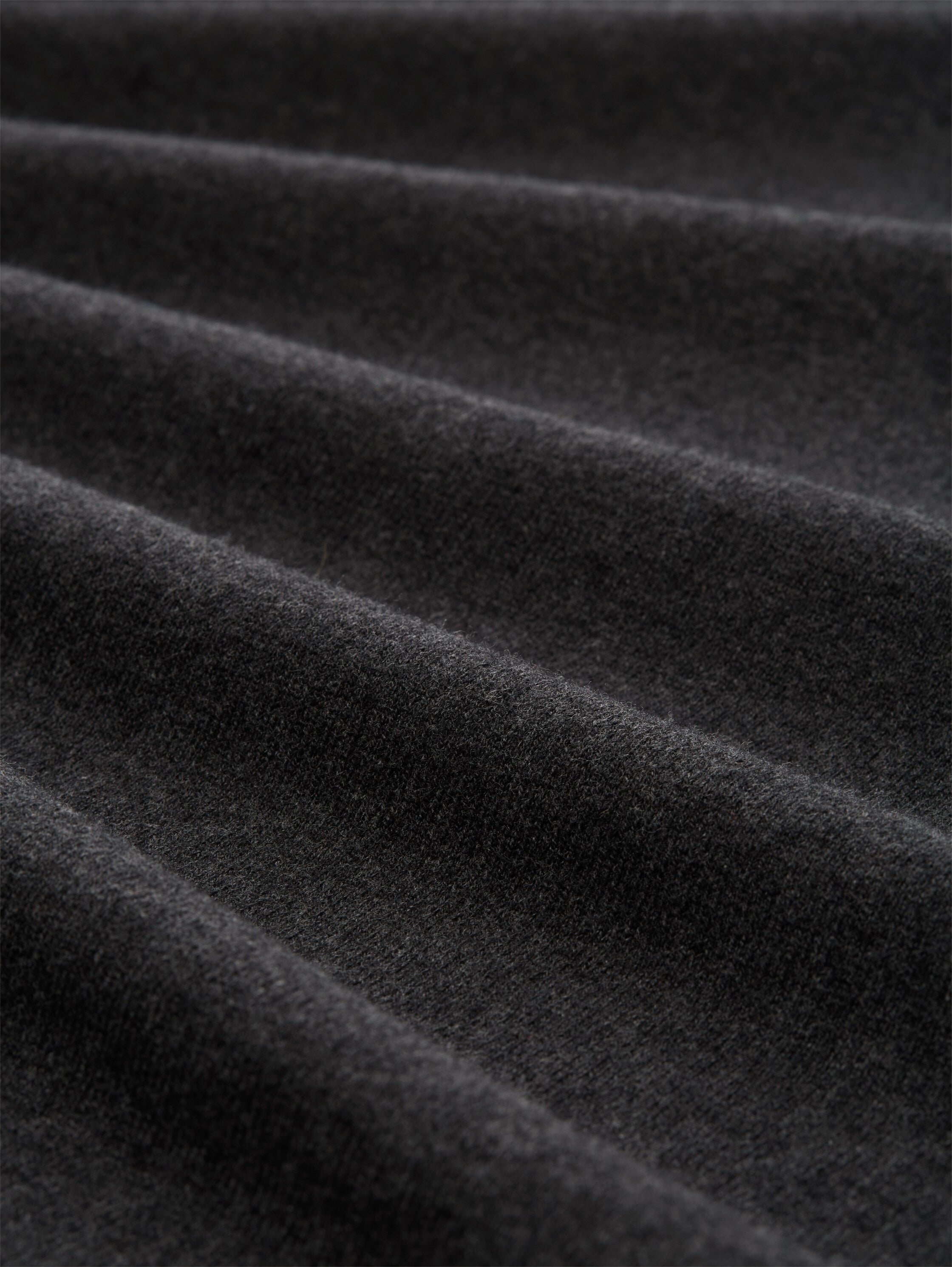 Basic Herren Pullover Baumwoll-Kaschmir Rippbündchen