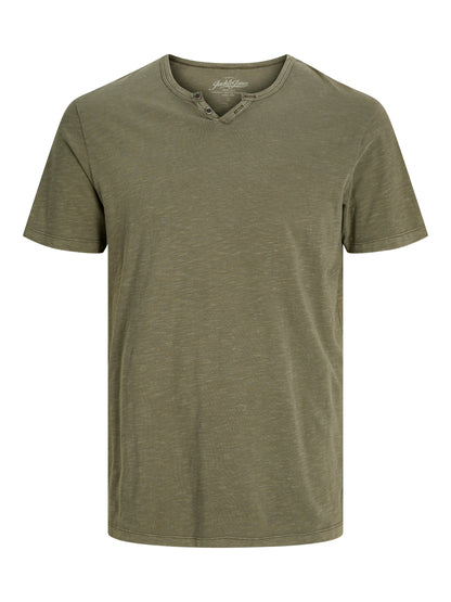 Bestseller Slub-Gewebe T-shirt Damen Used-Look