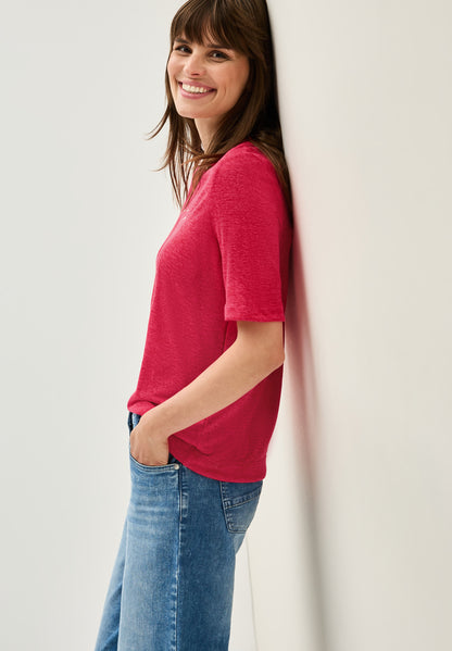 CECIL T-Shirt Damen Silikon-Print Jersey-Qualität