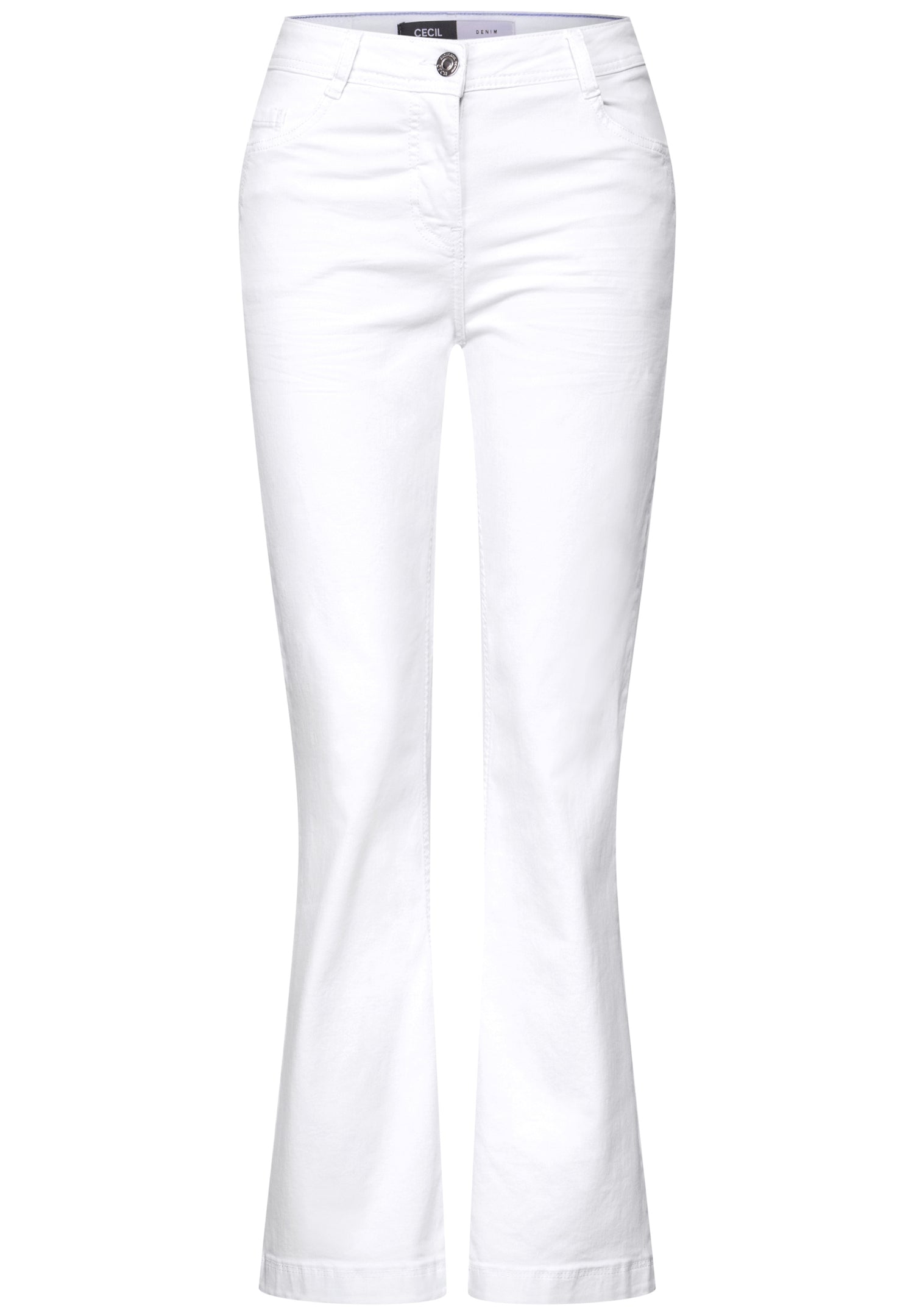 CECIL Bootcut Jeans Damen Slim Fit High Waist Stretch Baumwolle