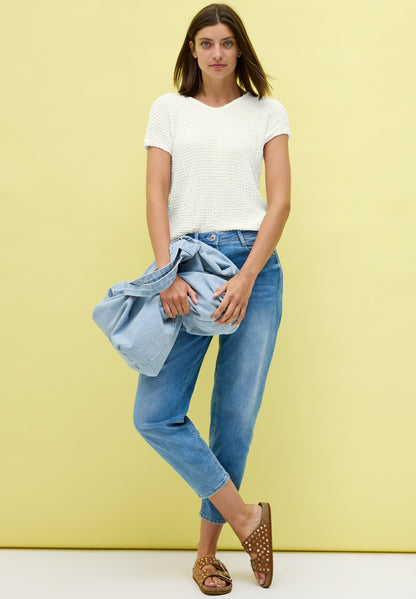 CECIL T-Shirt Damen Bequemer V-Ausschnitt