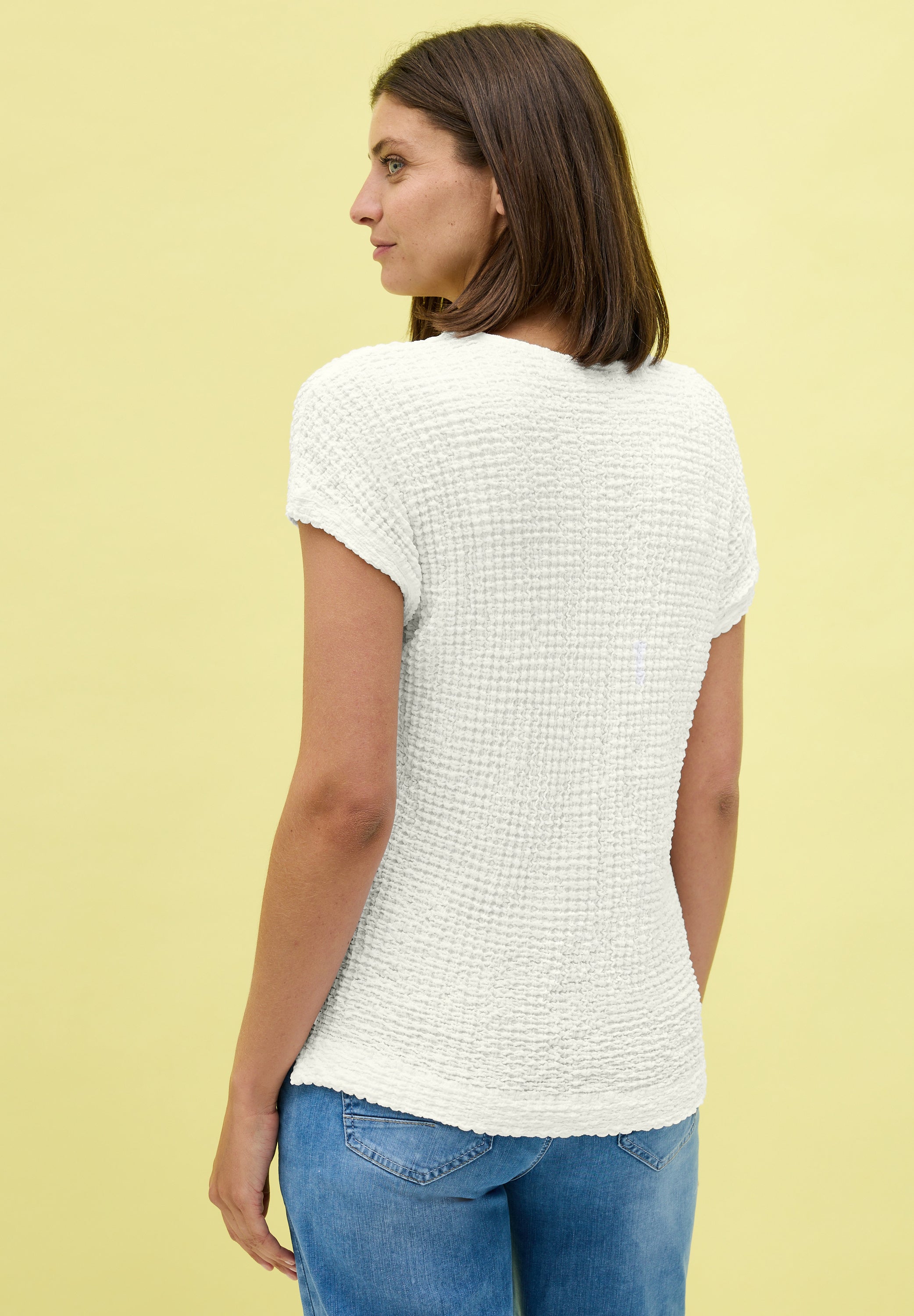 CECIL T-Shirt Damen Bequemer V-Ausschnitt