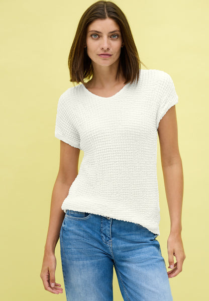 CECIL T-Shirt Damen Bequemer V-Ausschnitt