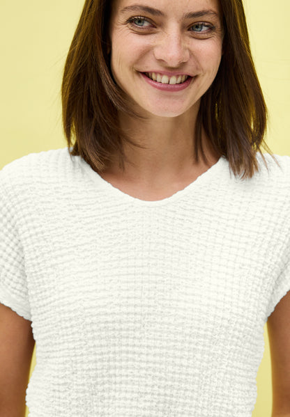 CECIL T-Shirt Damen Bequemer V-Ausschnitt