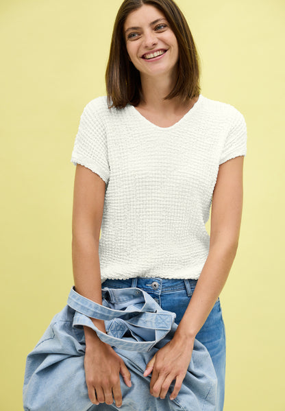 CECIL T-Shirt Damen Bequemer V-Ausschnitt