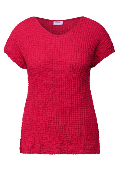 CECIL T-Shirt Damen Bequemer V-Ausschnitt