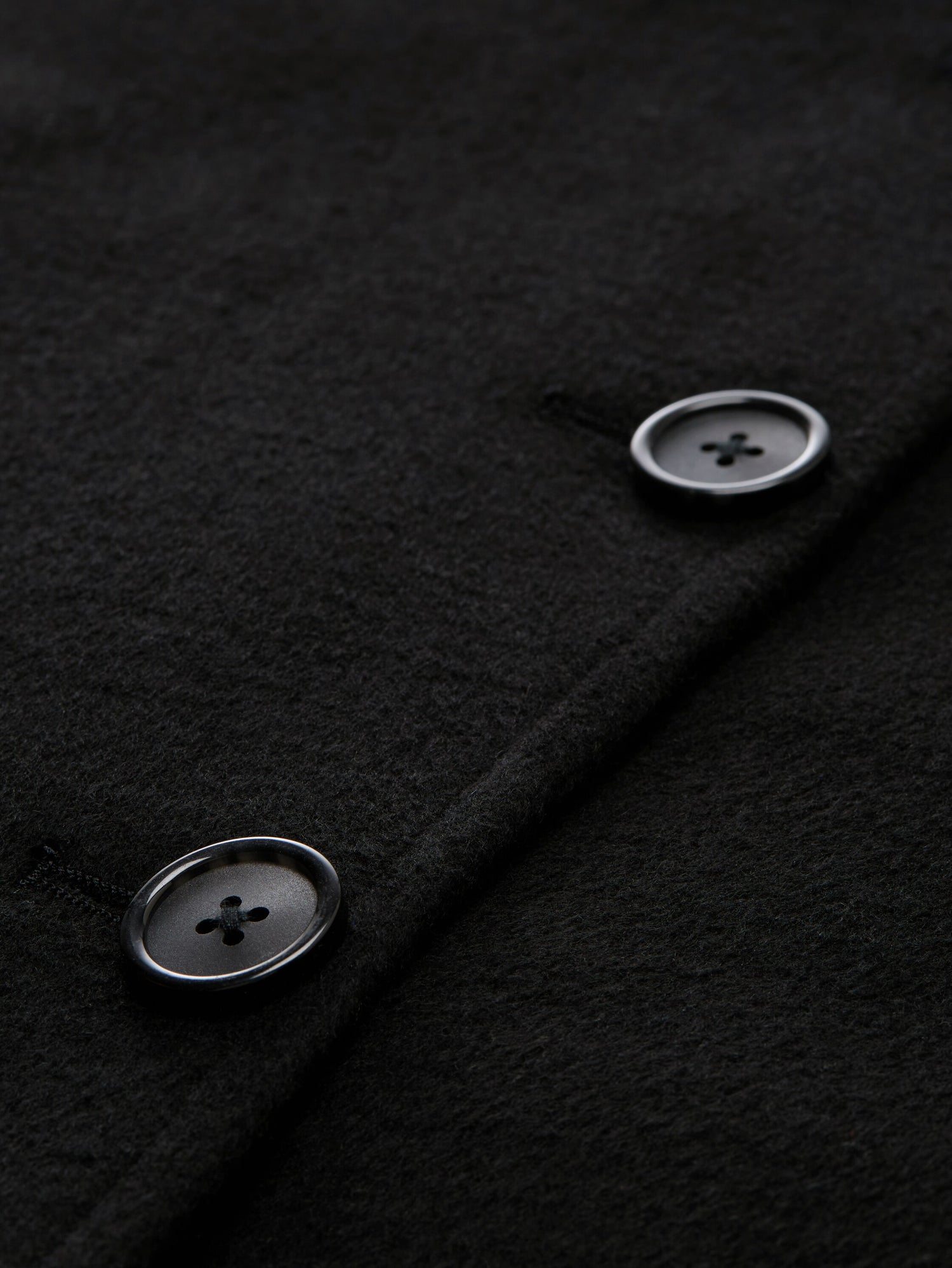 Mantel mit recycelter Wolle