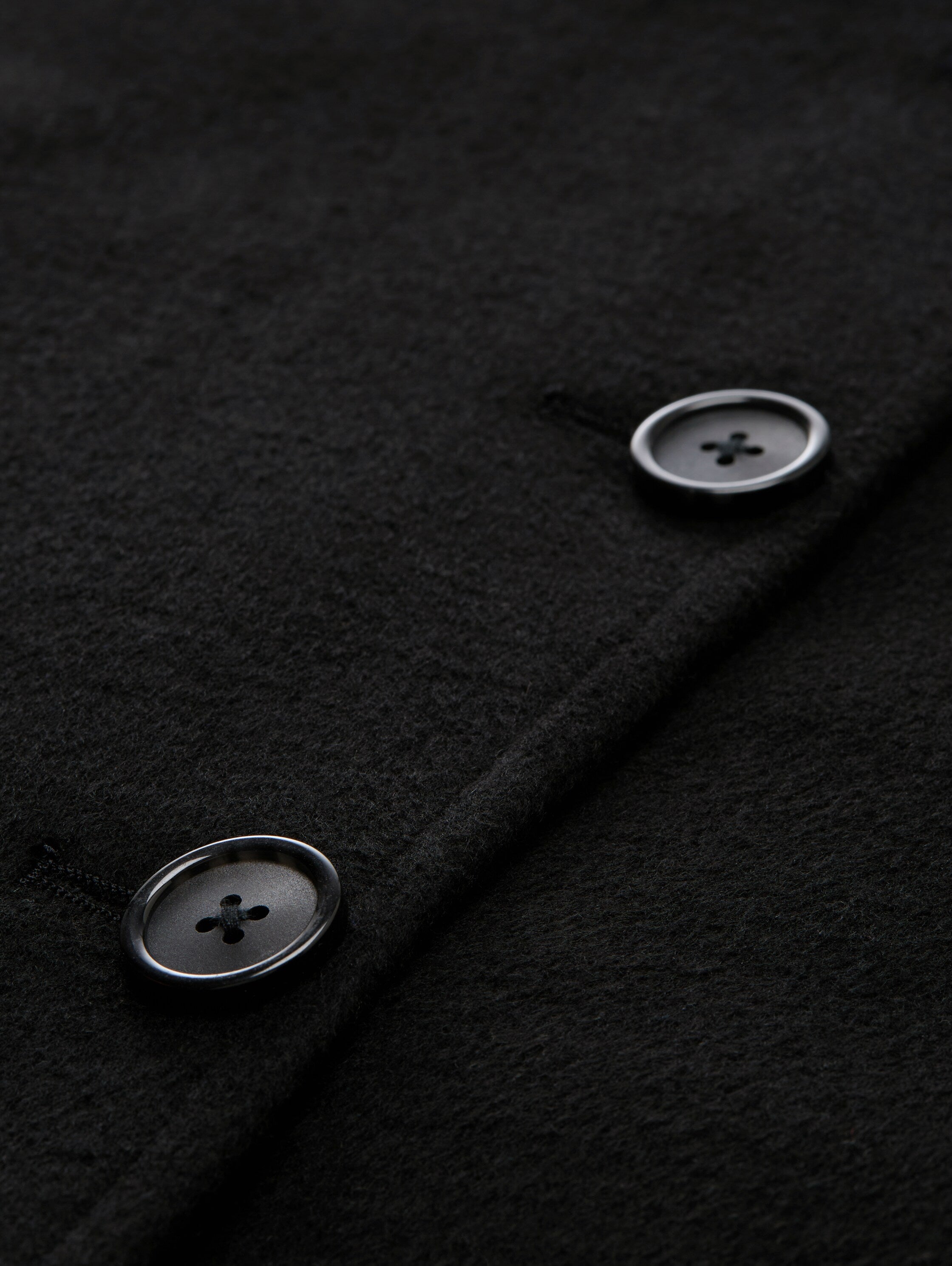 Mantel mit recycelter Wolle