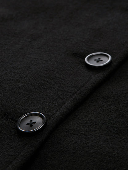 Mantel mit recycelter Wolle