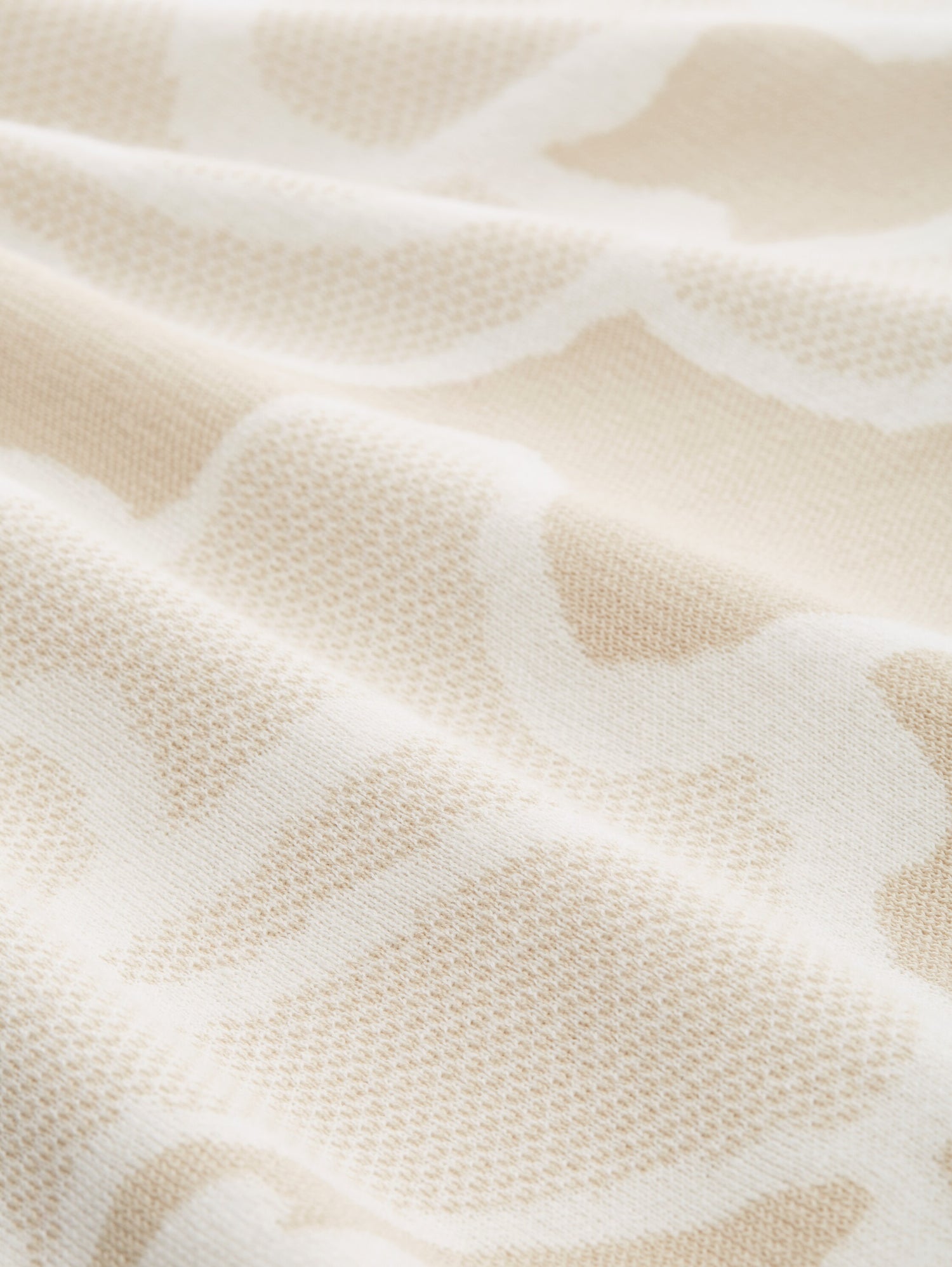 Loose Fit Damen Pullover Better Cotton Initiative Floral Beige Knit