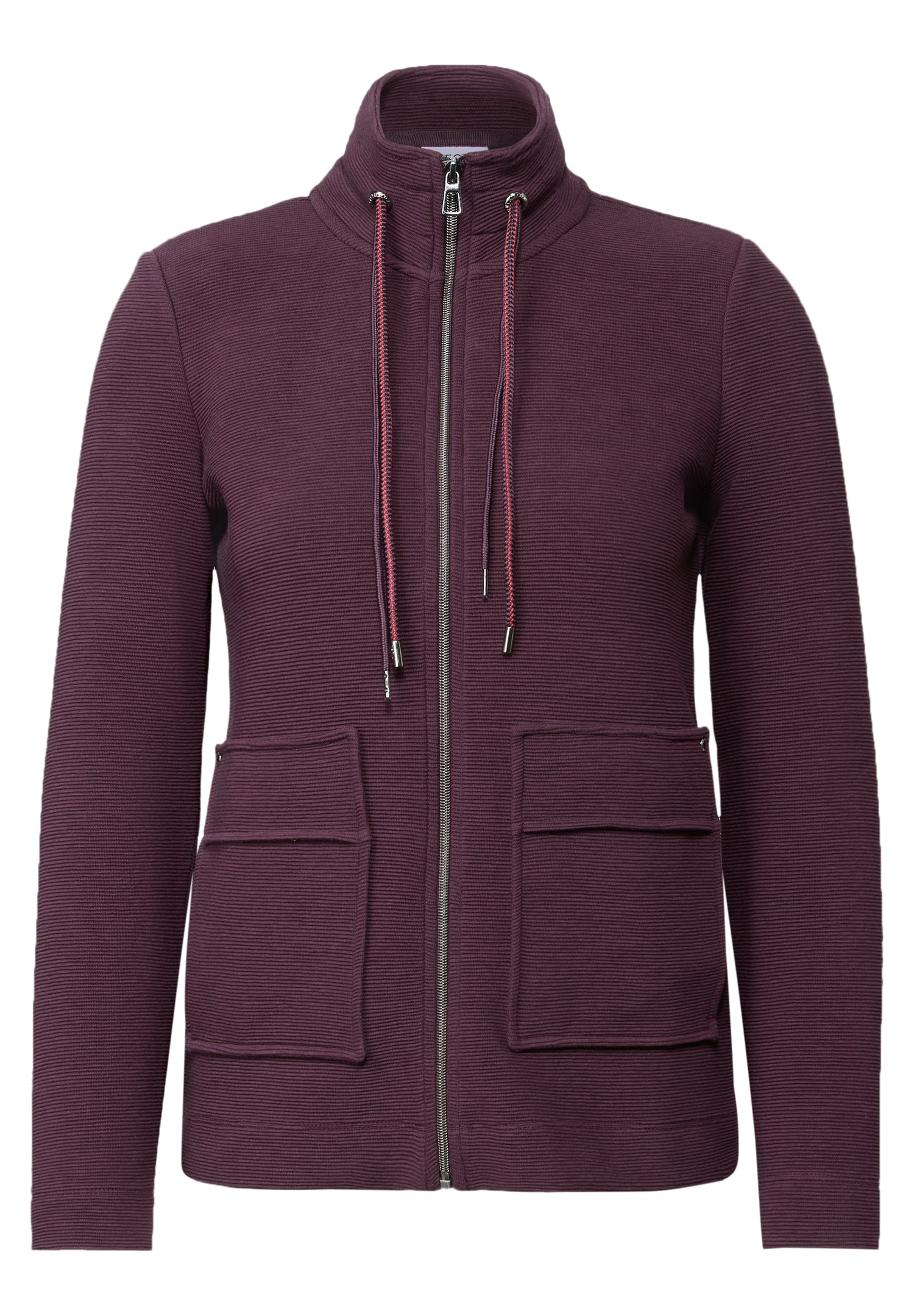 CECIL Ottoman Struktur Jacke Damen Tunnelzug Baumwollmix Stretch