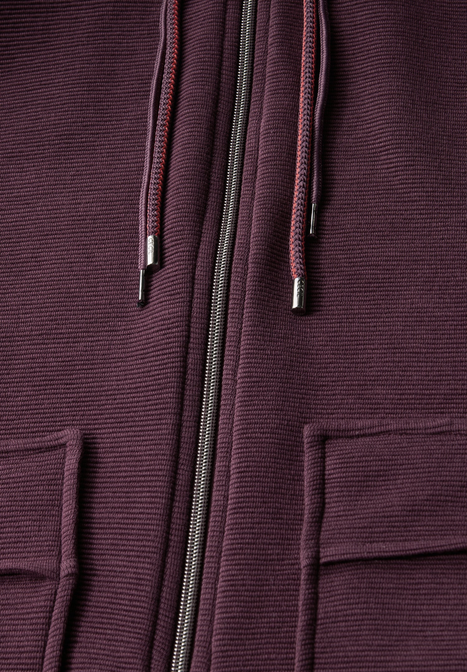 CECIL Ottoman Struktur Jacke Damen Tunnelzug Baumwollmix Stretch