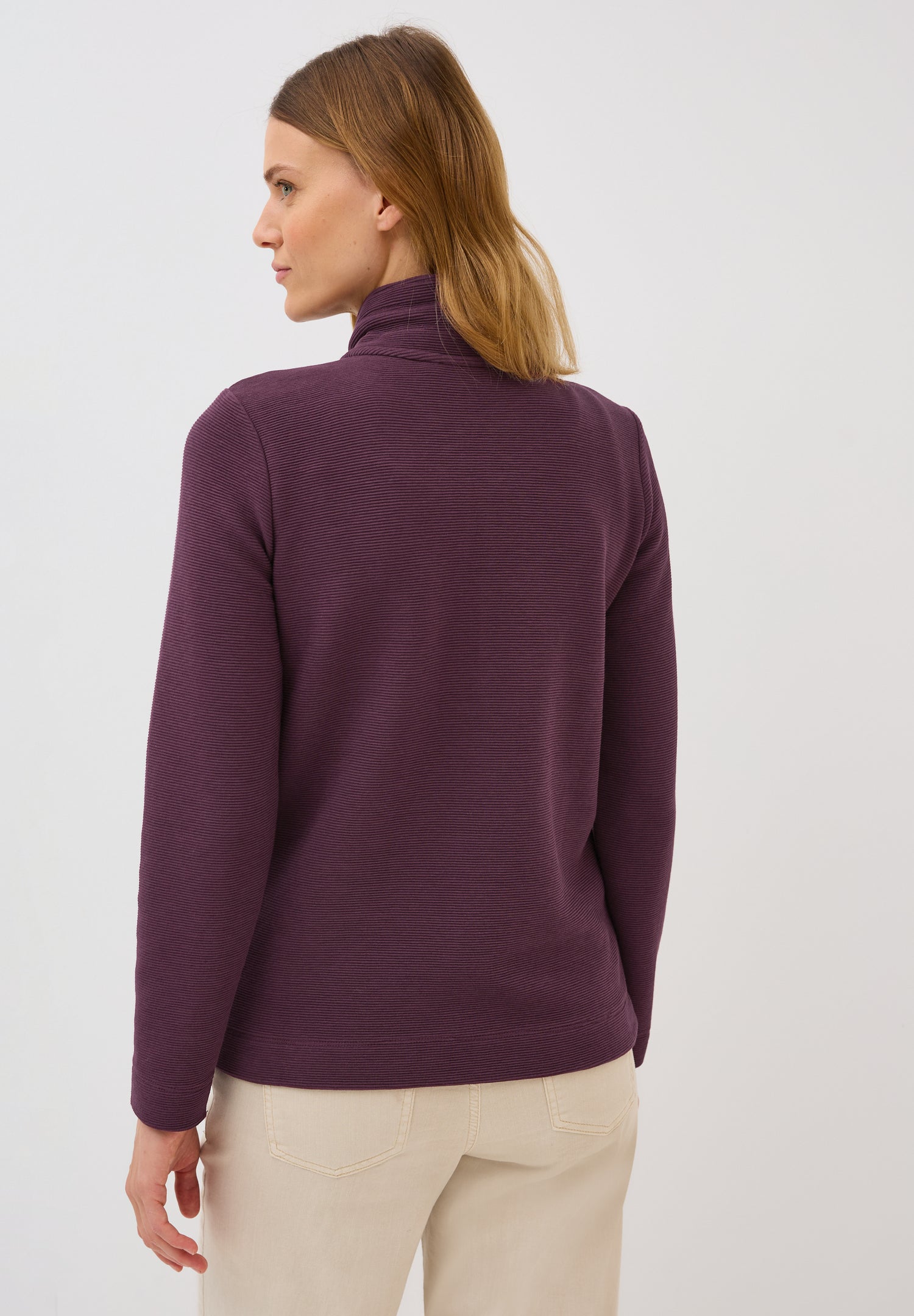 CECIL Ottoman Struktur Jacke Damen Tunnelzug Baumwollmix Stretch