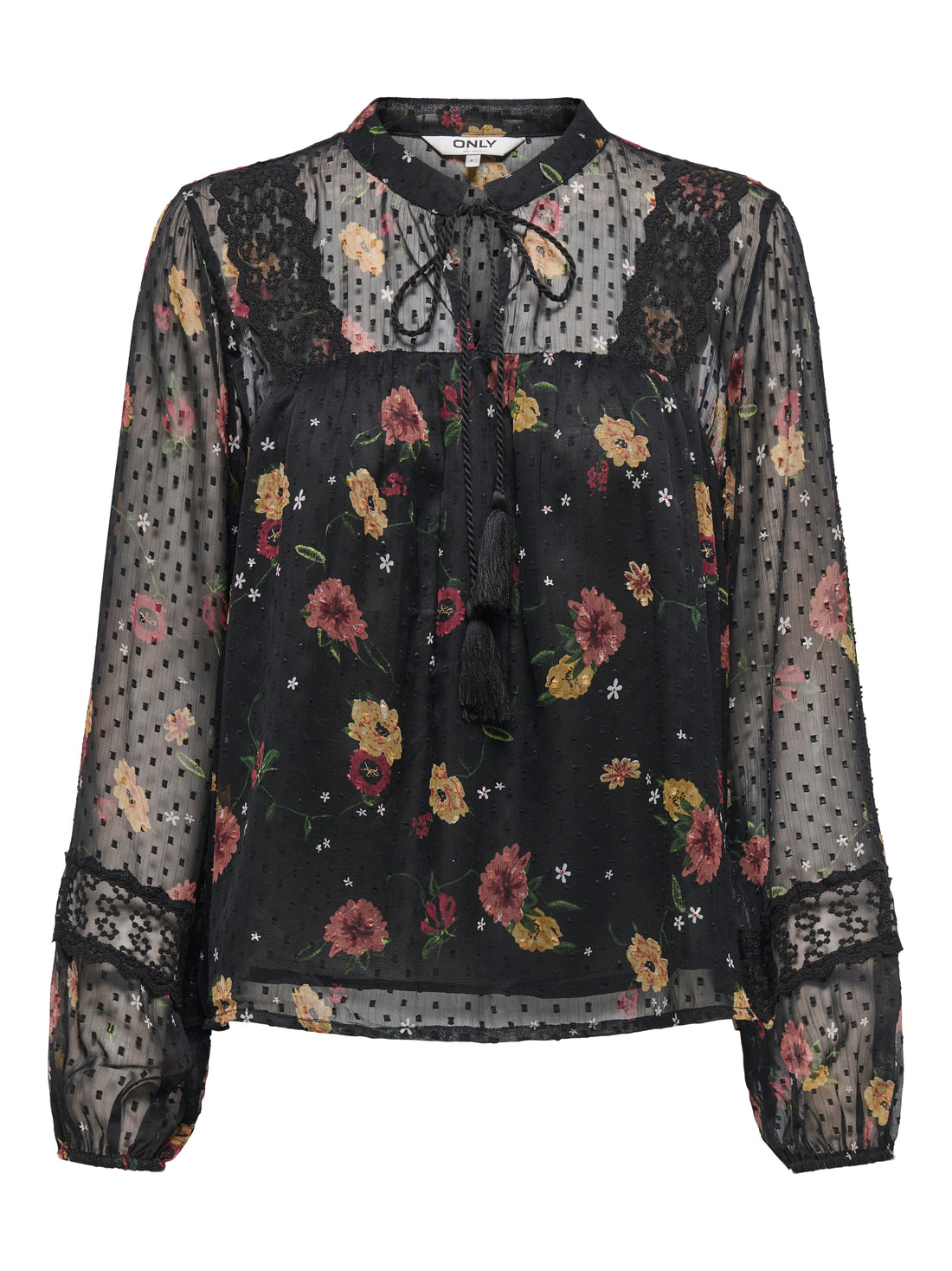FashionQueen Top Damen Feminin mit Voluminösen Ärmeln