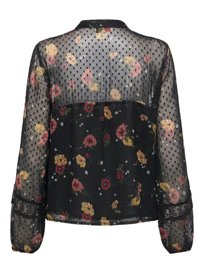 FashionQueen Top Damen Feminin mit Voluminösen Ärmeln