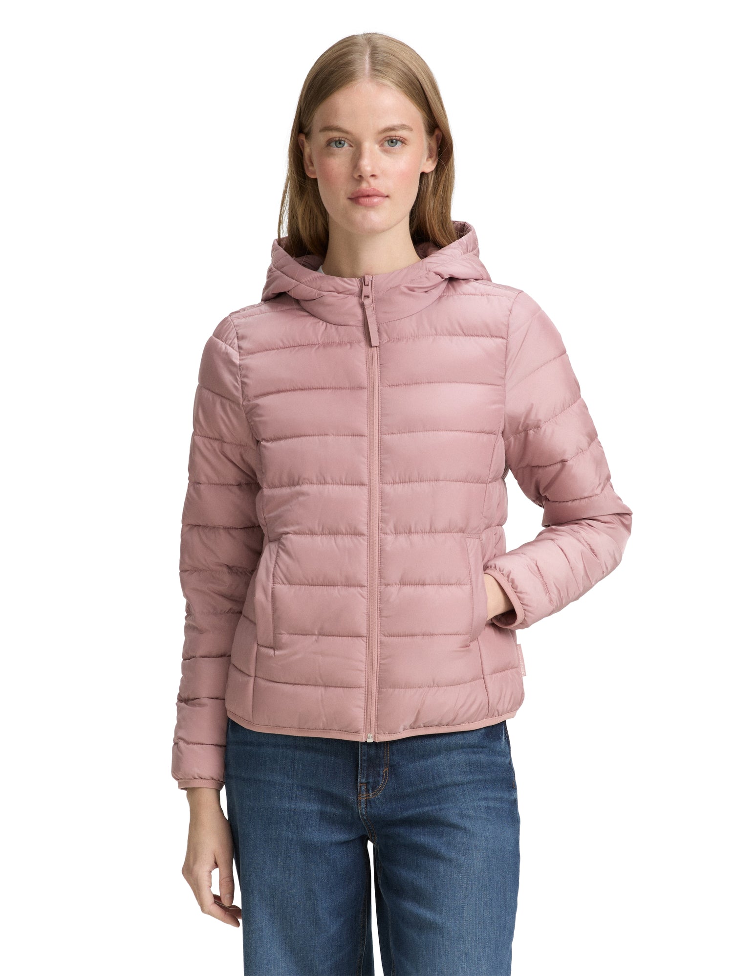 Tom Tailor Denim Steppjacke mit Kapuze für Damen - Regular Fit