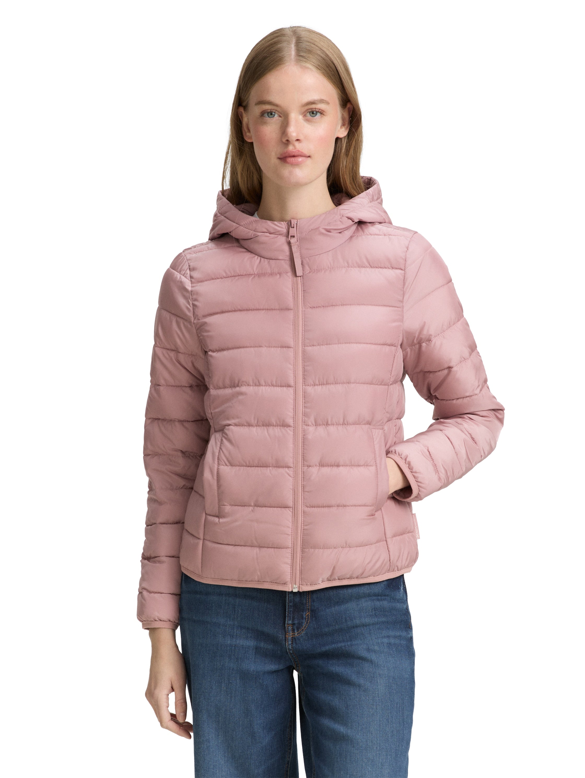 Tom Tailor Denim Steppjacke mit Kapuze für Damen - Regular Fit