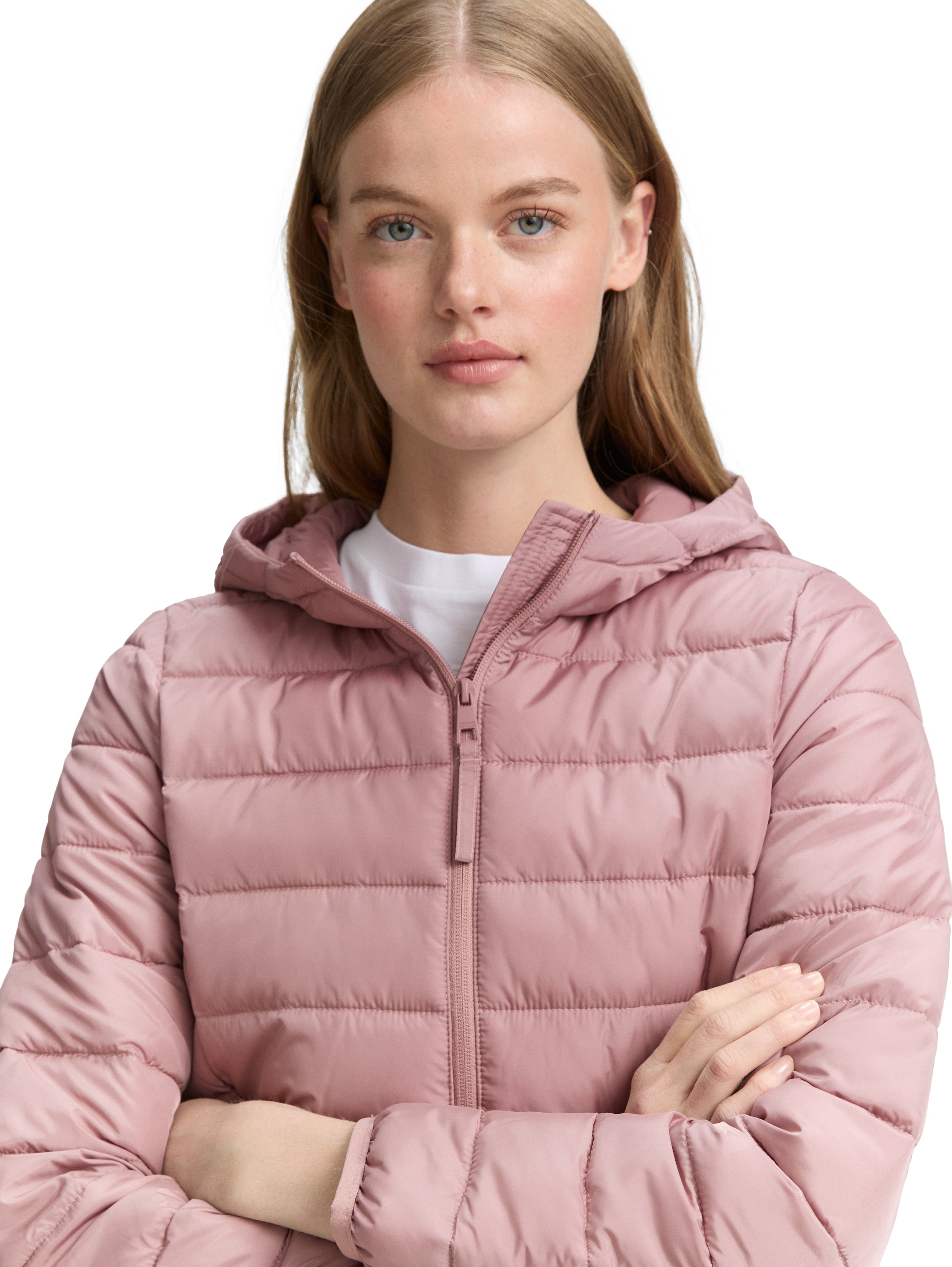 Tom Tailor Denim Steppjacke mit Kapuze für Damen - Regular Fit