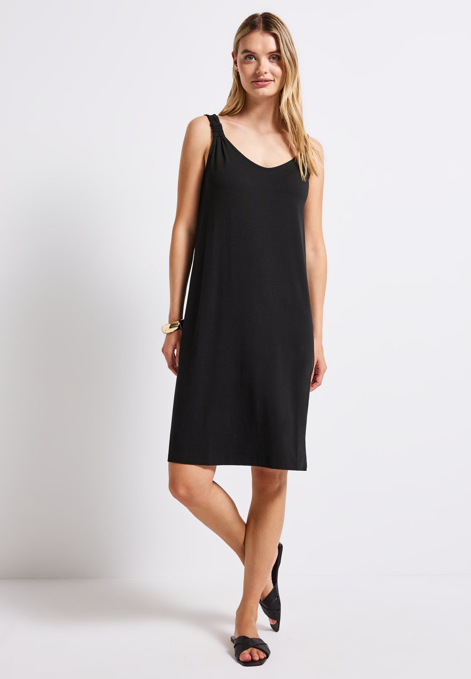 Street One Jersey-Kleid Damen mit Knotendetail