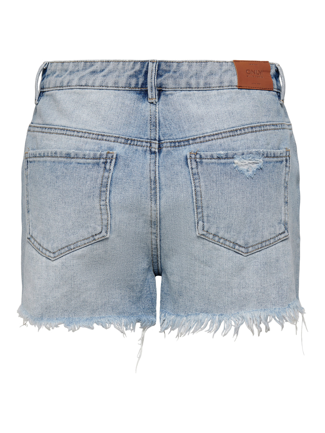 Bestseller Jeans-Shorts Damen Hohe Taille Offener Saum
