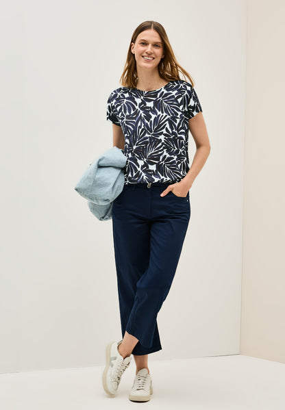 CECIL Print Shirt Damen Grafisches Muster Ausbrenner-Optik