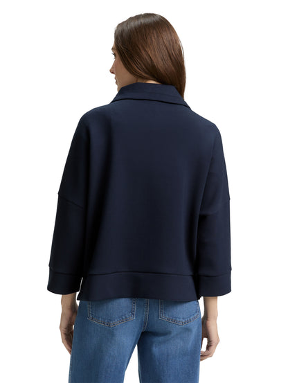 Tom Tailor Denim Sweatshirtjacke Damen bequem und stylisch