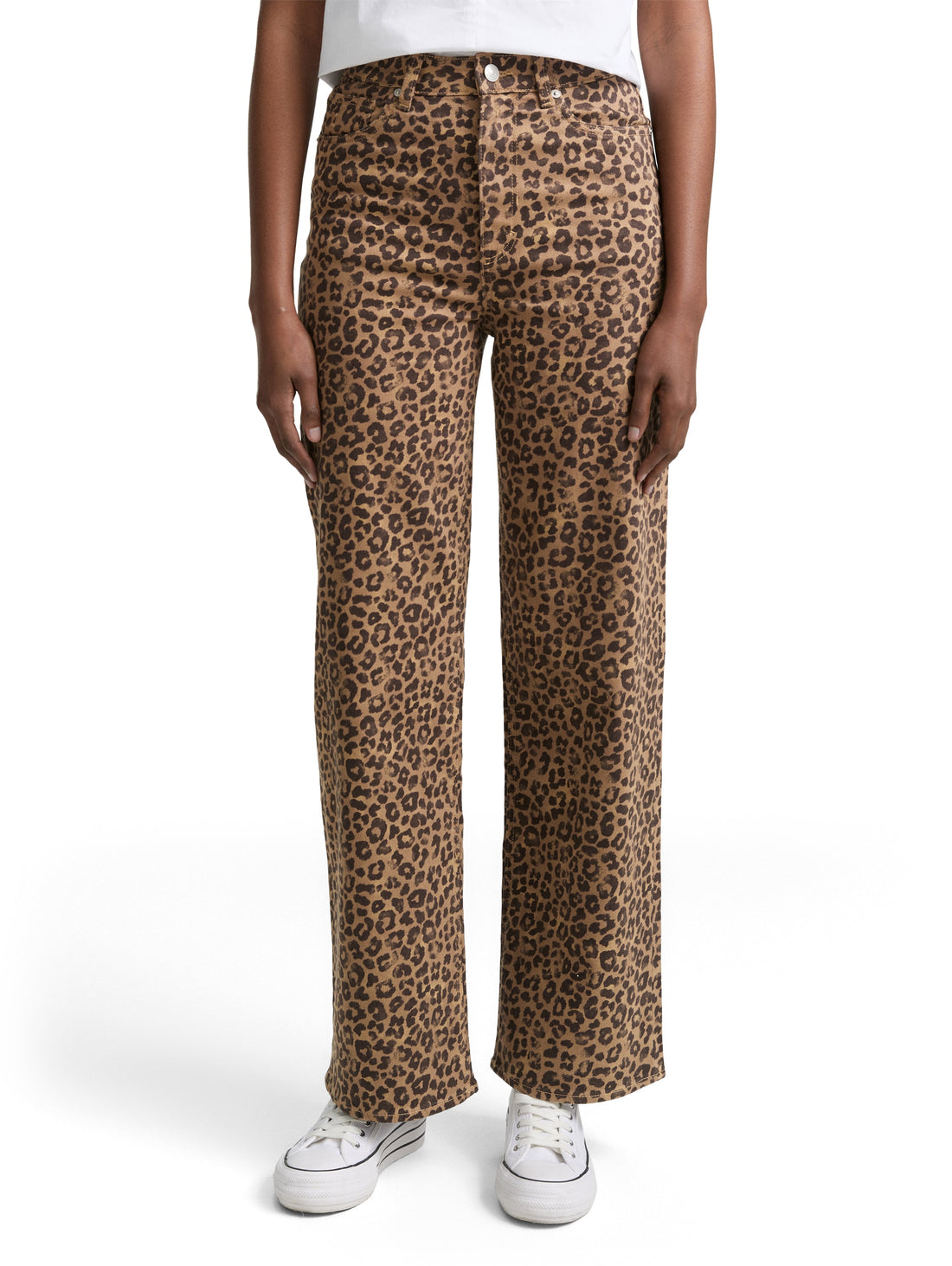 Tom Tailor Denim High Waist Jeanshose Female Leopardenmuster