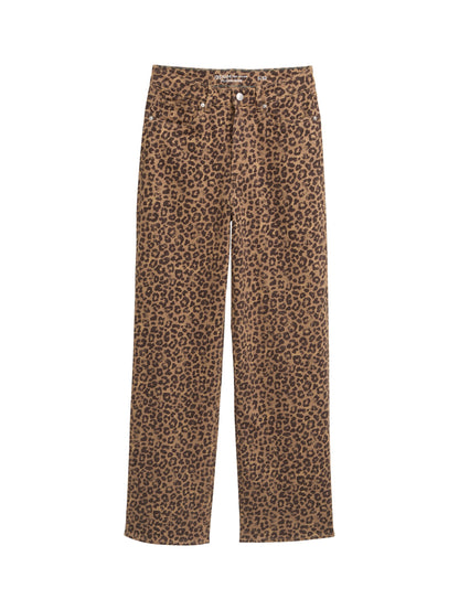 Tom Tailor Denim High Waist Jeanshose Female Leopardenmuster