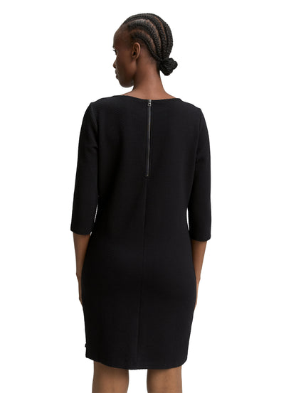 Tom Tailor Denim Jacquard-Minikleid mit 3/4-Arm für Frauen