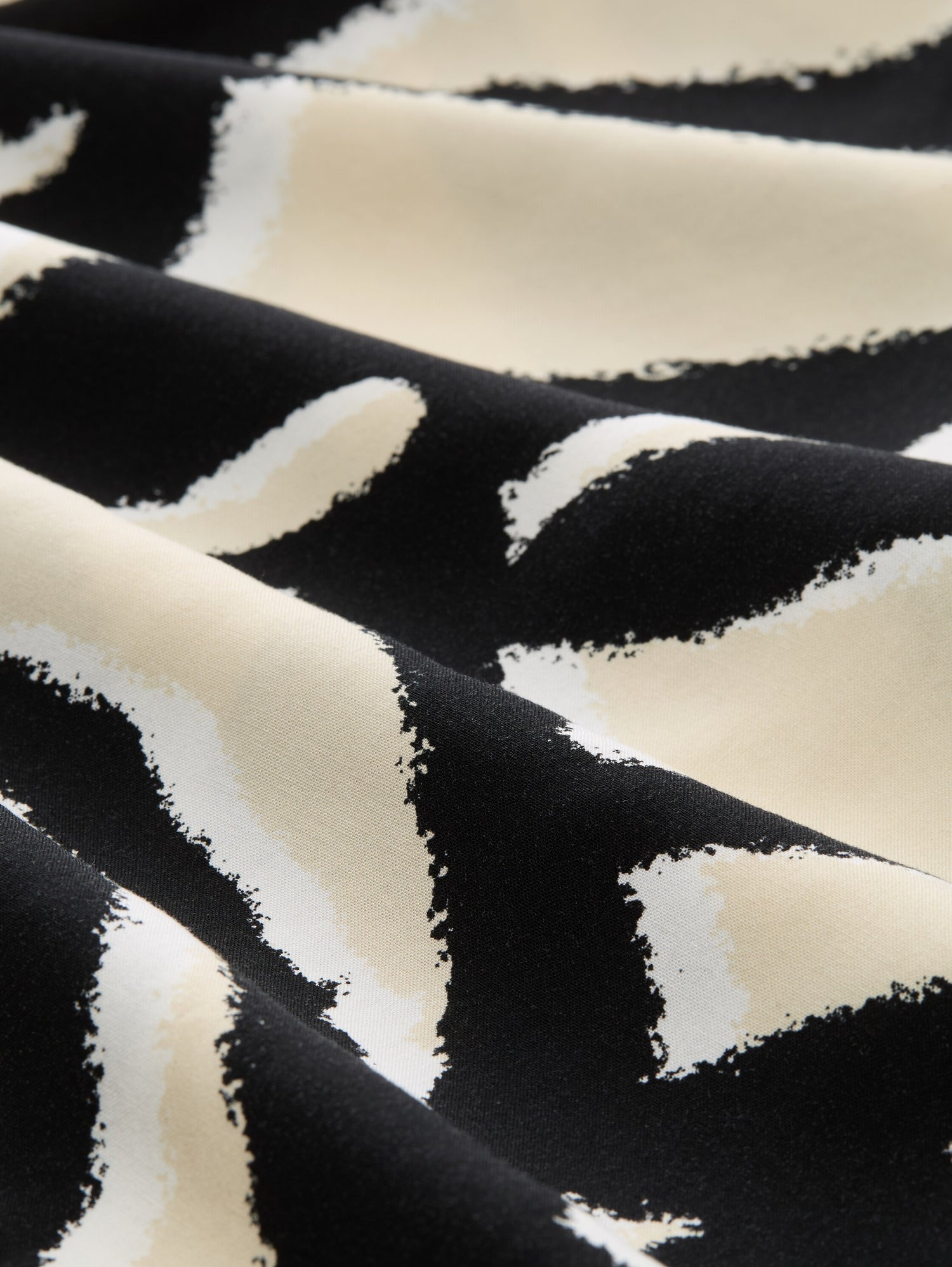 Tom Tailor Gemusterte Bluse Damen Viskose V-Ausschnitt Gummibund