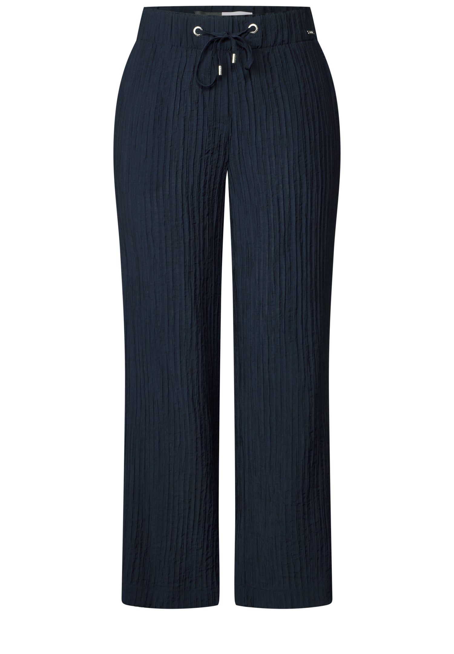 CECIL Strukturhose Damen Wide Legs High Waist Loose Fit