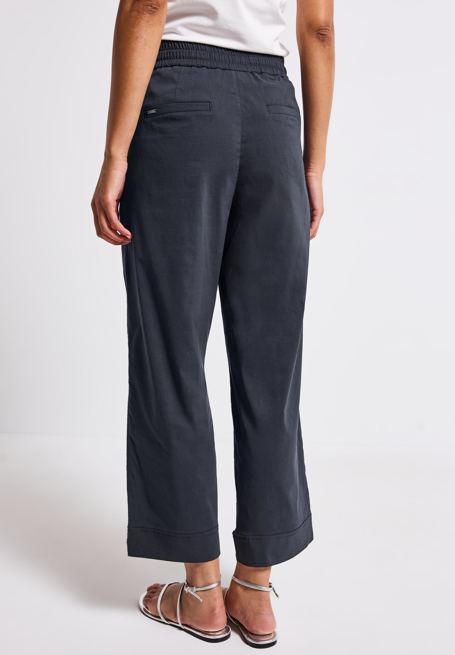 Street One Damen Casual Fit High Waist Hose mit Straight Legs