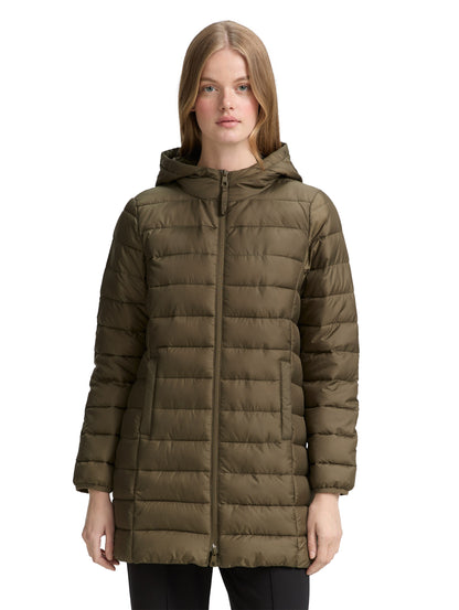 Tom Tailor Denim Lange Übergangsjacke mit Kapuze für Erwachsene