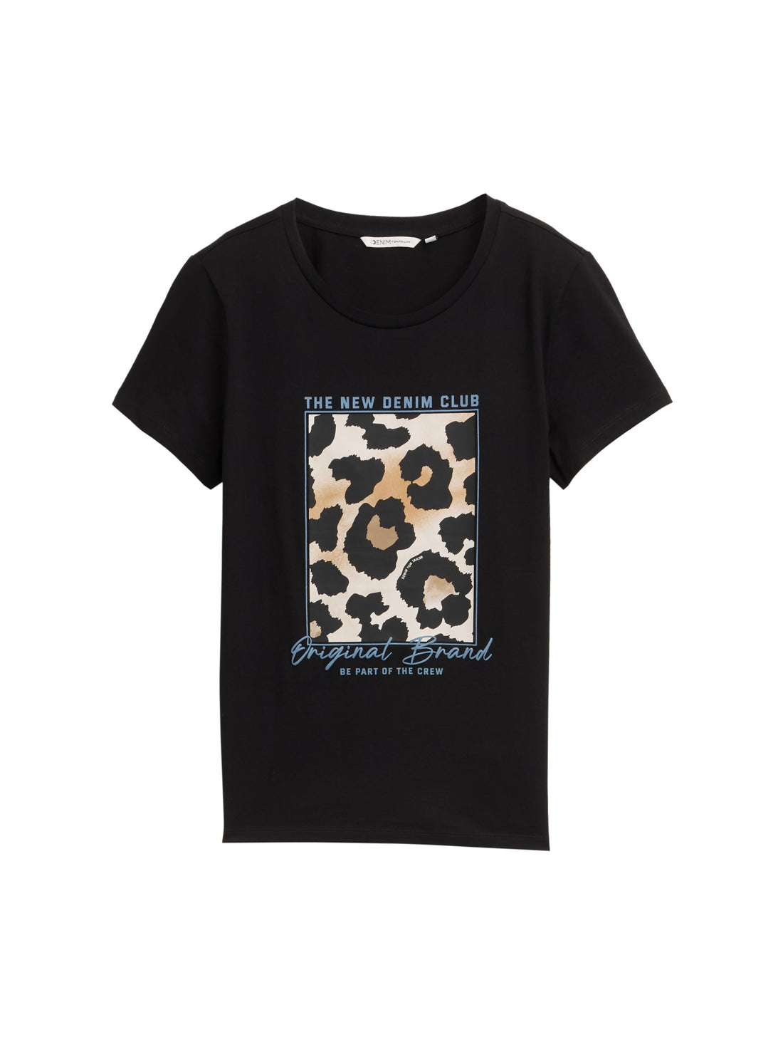 Tom Tailor Denim T-Shirt Damen Leoparden-Print Baumwolle
