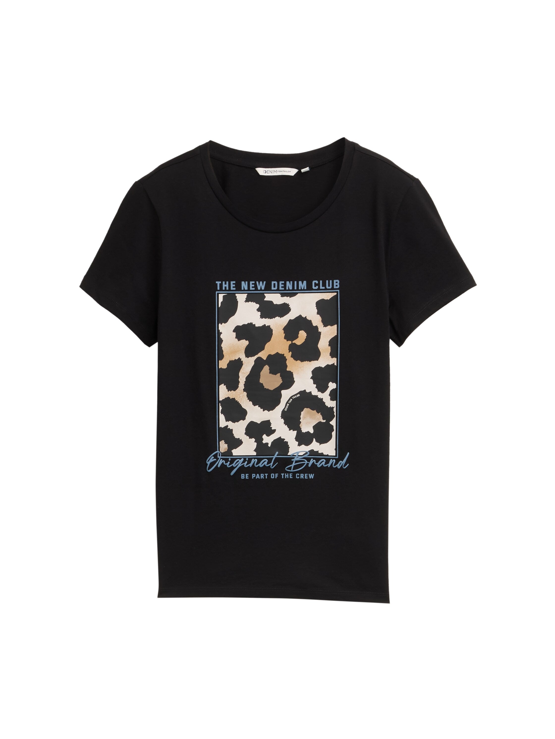 Tom Tailor Denim T-Shirt Damen Leoparden-Print Baumwolle