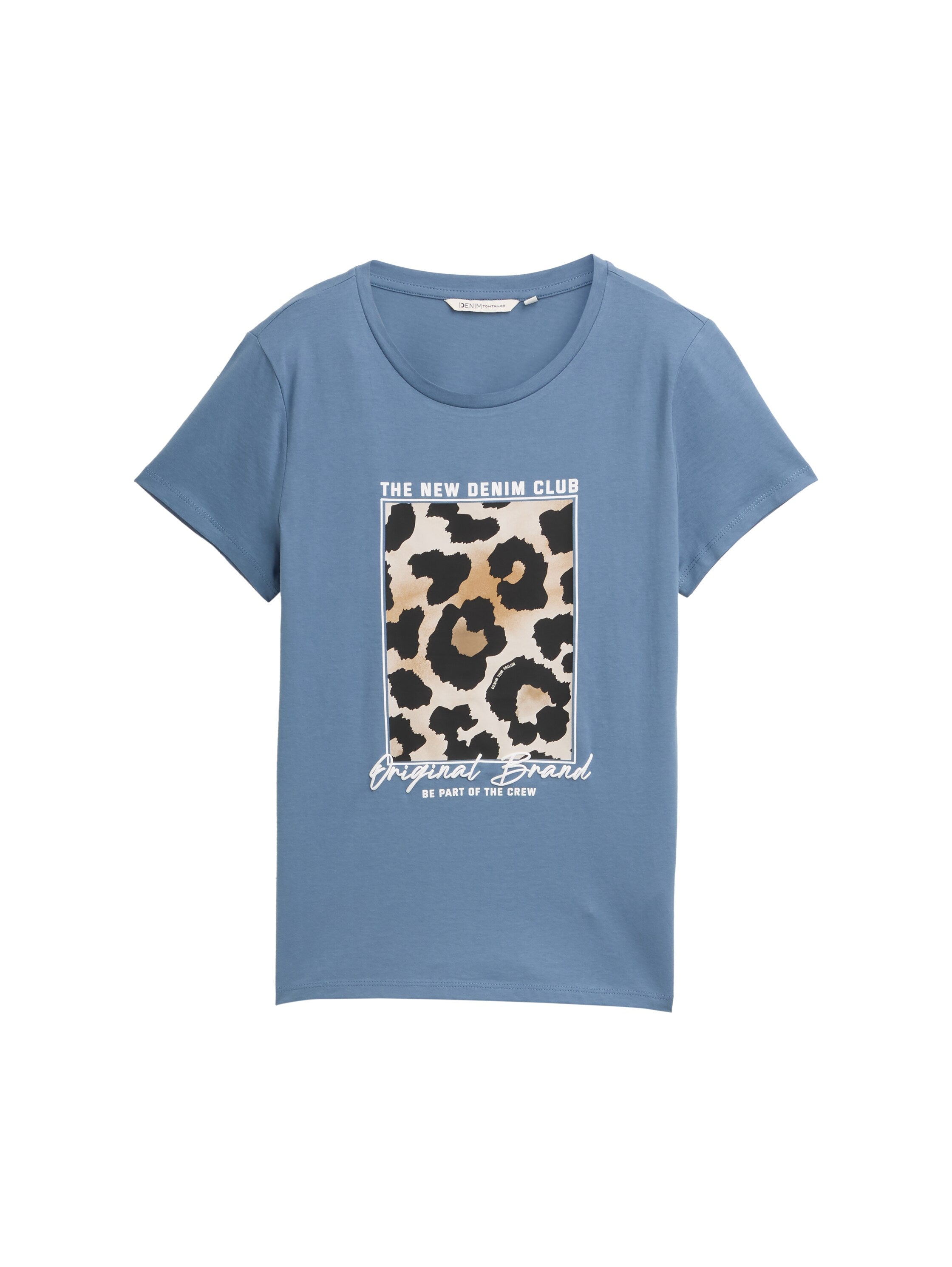Tom Tailor Denim T-Shirt Damen Leoparden-Print Baumwolle