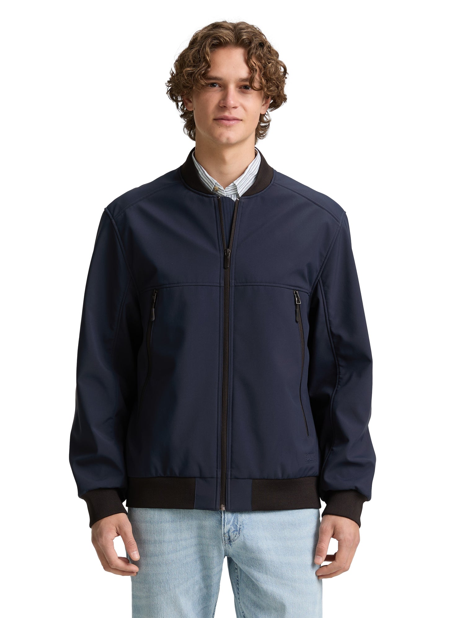 Tom Tailor Denim Bomberjacke für Herren mit Rippbündchen