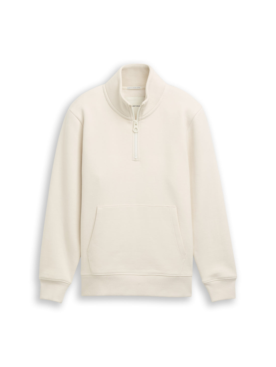 Tom Tailor Denim Kinder Sweatshirt Troyer-Stil mit Reißverschluss und Kängurutasche